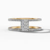 14K Yellow Gold Baguette & Round-Cut Natural Diamonds Minimalist Ring