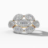 14K Yellow Gold Natural Diamonds Marquise Cluster Ring