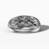 14K White Gold Pavé Natural Diamond Statement Ring