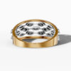14K Yellow Gold Baguette & Round Natural Diamonds Ring